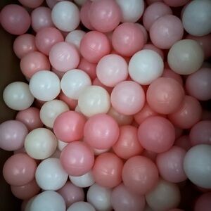 200 plus Pink and White Ball Pit Play Balls